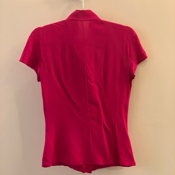 Dior magenta bow silk blouse - Picture 5 of 5